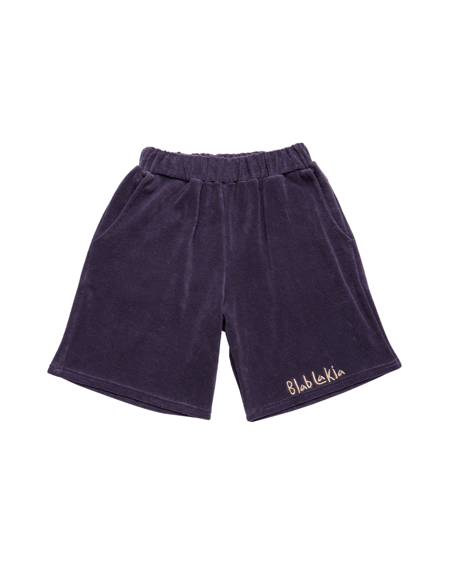[23SS NEW STYLE] LOGO TERRY SHORTS_PURPLE